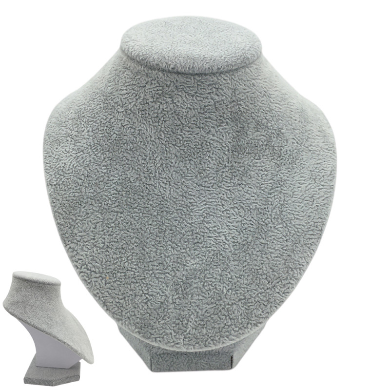 GRIS MEDIANO EXHIBIDOR BUSTO C/ PIE ITEM:WH0028 FORRADO EN CUERINA