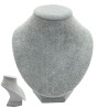 GRIS MEDIANO EXHIBIDOR BUSTO C/ PIE ITEM:WH0028 FORRADO EN CUERINA