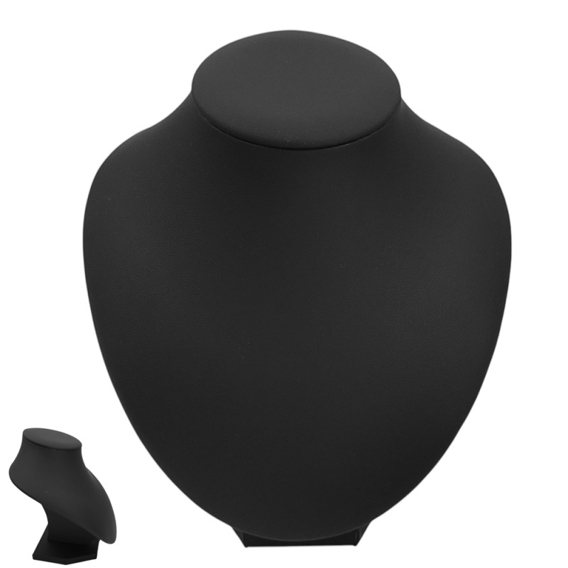 NEGRO MEDIANO EXHIBIDOR BUSTO C/ PIE ITEM:WH0027 FORRADO EN CUERINA