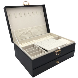 NEGRO ALHAJERO MEDIANO C/ UN PISO Y UN CAJON TAPISADO C/ ROMBOS EN LA TAPA