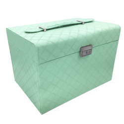 VERDE AGUA ALHAJERO GRANDE C/ ESPEJO Y TRES CAJONES