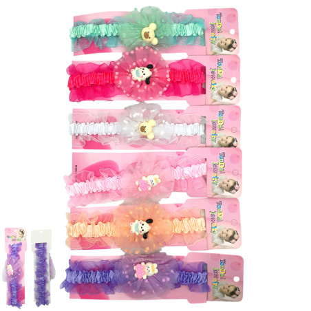 COMBO X6 VINCHAS INFANTILES SURTIDAS C/ ADORNO