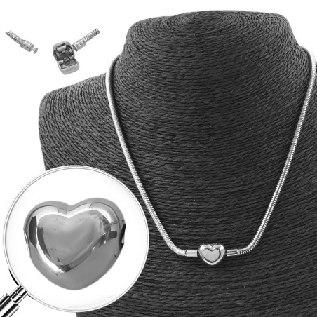 TIPO PANDORA CORAZON LISO 3MM-44CM COLLAR