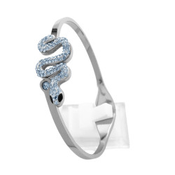 PREMIUM ESCLAVA SERPIENTE DE CUBIC OJOS NEGROS PULSERA