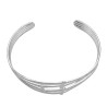 BLANCO ESCLAVA CUATRO LINEAS TRES VERTICALES PULSERA