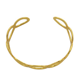 DORADO ESCLAVA OVALOS INFINITOS PULSERA