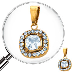 DORADO MINI CUADRADO BORDES...