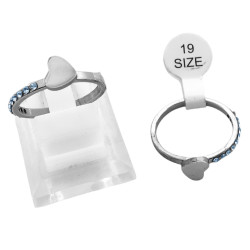 CAJA x24 CORAZON LISO Y LINEA DE CUBIC EN FLEJE ANILLO