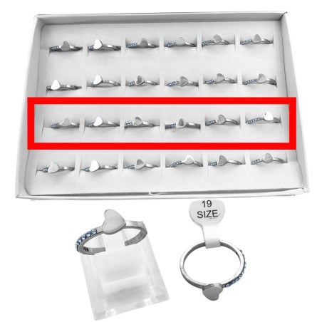 CURVA X6 UNIDADES CORAZON LISO Y LINEA DE CUBIC EN FLEJE ANILLO