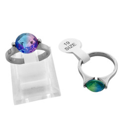 CAJA X24 DISCOS FACETADOS DE COLORES SURTIDOS ANILLO