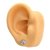 UNIDAD FLOR CINCO PETALOS TRES C/ CUBIC MENTON PIERCING