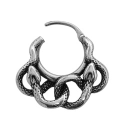 UNIDAD ARGOLLA BISAGRA DOBLE SERPIENTE PIERCING