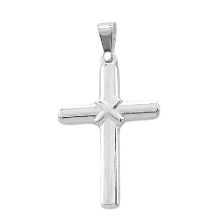 BLANCO CRUZ 17*25MM C/ NUDO DIJE