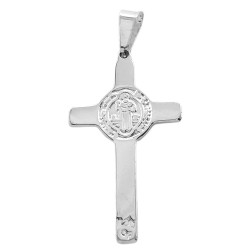 BLANCO CRUZ 20*32MM CON CIRCULO SAN BENITO DIJE