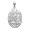 BLANCO MEDIANA 17*23MM VIRGEN MEDALLA MILAGROSA C/ RELIEVE OVALADA AMBAS CARAS DIJE
