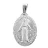 BLANCO MEDIANA 17*23MM VIRGEN MEDALLA MILAGROSA C/ RELIEVE OVALADA AMBAS CARAS DIJE