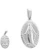 BLANCO CHICA 12*18MM VIRGEN MEDALLA MILAGROSA C/ RELIEVE OVALADA AMBAS CARAS DIJE