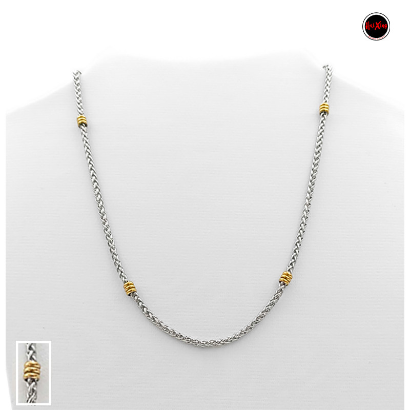 ESPIGA 3.0 - 45CM C/ CANUTILLO DORADO CADENA