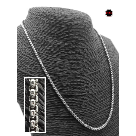 ROLO CUADRADA 3.0 (3MM) - 45CM CADENA