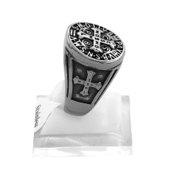 MACIZO SAN BENITO C/ DOBLE IMAGEN ANILLO