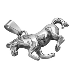 CABALLO CABALGANDO 3D MACIZO DIJE