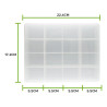 CAJA PLASTICA 23*18CM PROFUNDIDAD 4.5CM 16 DIVISIONES