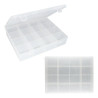 CAJA PLASTICA 23*18CM PROFUNDIDAD 4.5CM 16 DIVISIONES