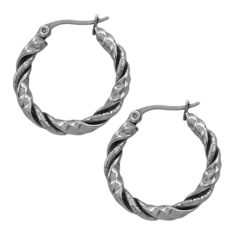 20MM ENROSCADA GRUESA LISA Y FINA CON TEXTURA ARGOLLA ARO