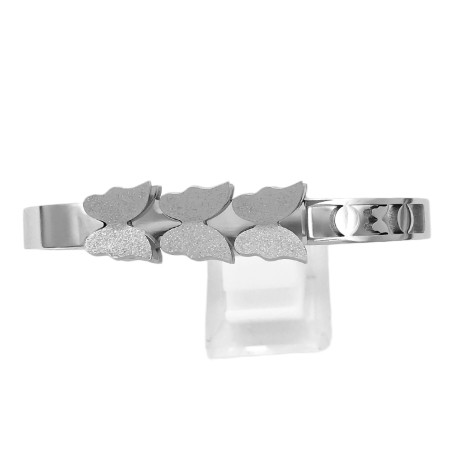 PREMIUM ESCLAVA TRES MARIPOSA PLATEADAS PULSERA