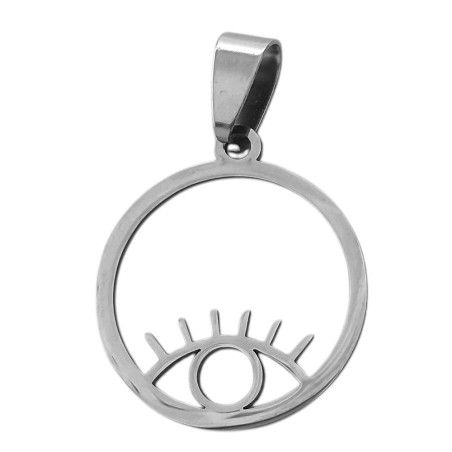 OJO C/ PESTAÑAS EN CIRCULO CALADO DIJE