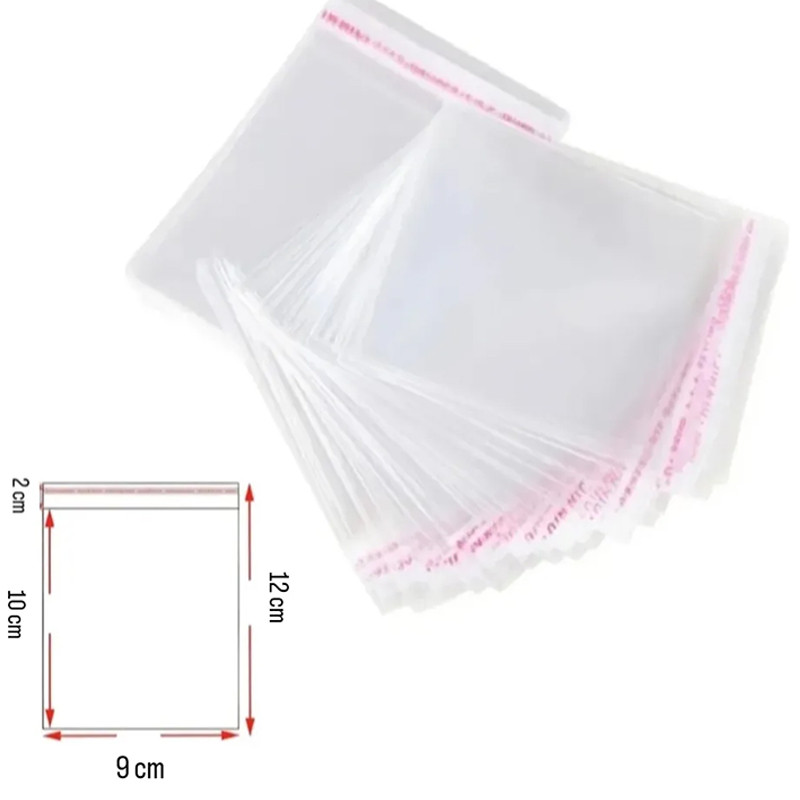 200 UNIDADES 9*12 CM BOLSITA AUTOADHESIVA