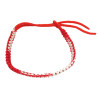 HILO ZIG ZAG BLANCO ROJO RIVER OJAL ANCHO 5MM-25CM REGULABLE PULSERA / TOBILLERA