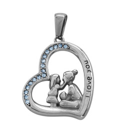 CORAZON C/ STRASS FAMILIA...