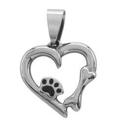 CORAZON C/ HUESO Y HUELLA...