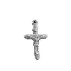 DENARIO 3MM CRUZ C/ CRISTO Y CENTRO VIRGEN UNA SOLA CARA (UNISEX)