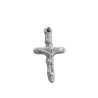 DENARIO 3MM CRUZ C/ CRISTO Y CENTRO VIRGEN UNA SOLA CARA (UNISEX)