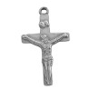 DENARIO 4MM CRUZ C/ CRISTO Y CENTRO VIRGEN UNA SOLA CARA (UNISEX)