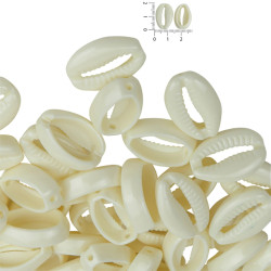 20 GRAMOS CARACOLES DE PLASTICO C/ PASANTE CUENTAS