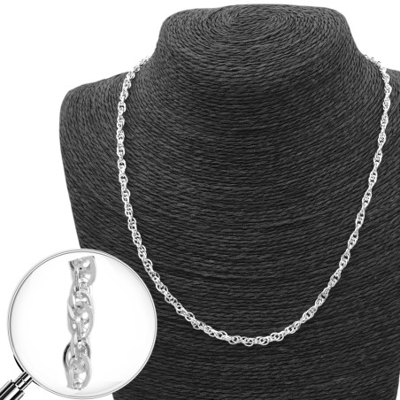 BLANCO TURBILLON 0.6 (3.5MM APROX.) - 50CM CADENA