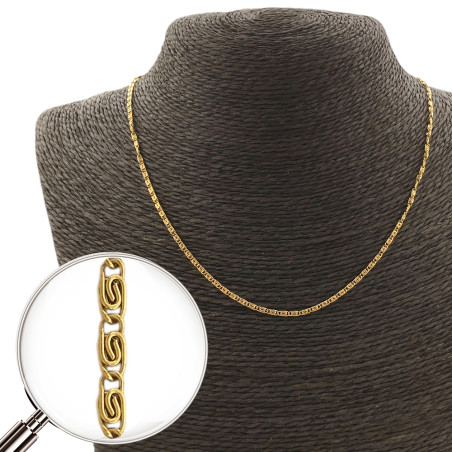 DORADO CARACOL 0.4 (CASI 2MM) - 55CM CADENA