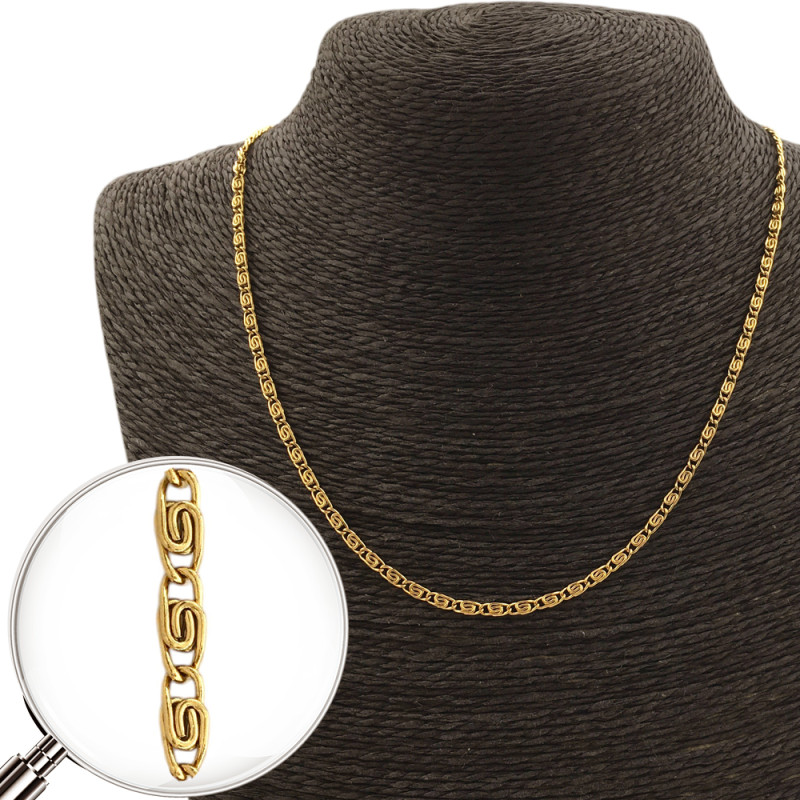 DORADO CARACOL 0.6 (2.9MM) - 55CM CADENA