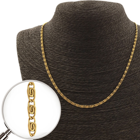 DORADO CARACOL 0.6 (2.9MM) - 55CM CADENA