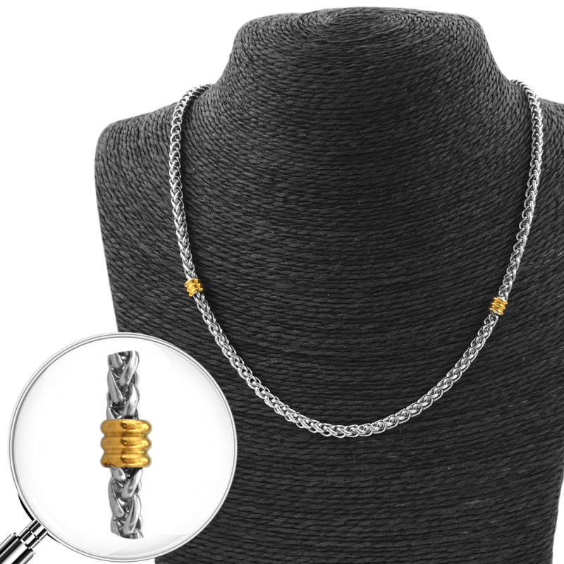 ESPIGA 4.0 - 55CM C/ CANUTILLO DORADO CADENA