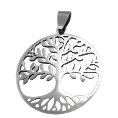 ARBOL DE LA VIDA EN CIRCULO CALADO DIJE