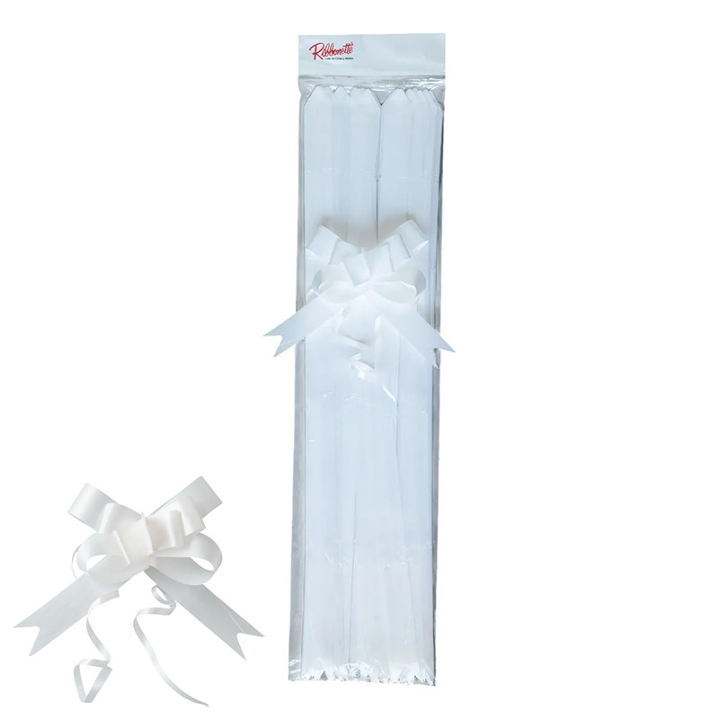 BLANCO LISO PAQUETE x50 0UNIDADES 15*250MM MOÑO DE REGALO
