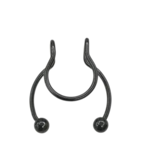 NEGRO FALSO SEPTUM 1.2X8X3/3 NARIZ PIERCING