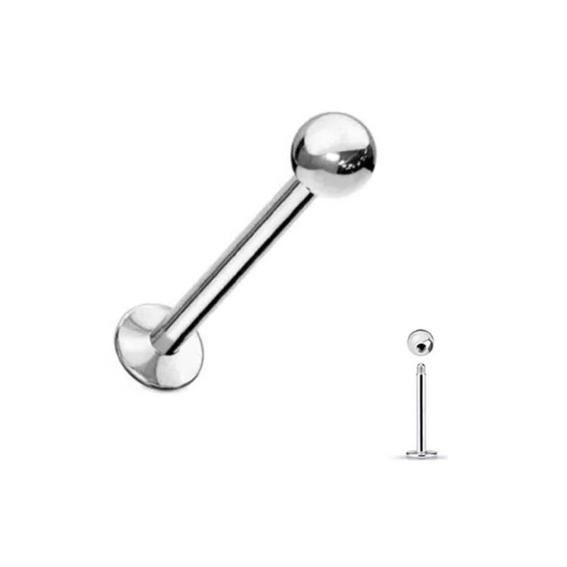1 (1.2*8MM INTERNO*4MM BOLITA) MENTON BOLITA PIERCING