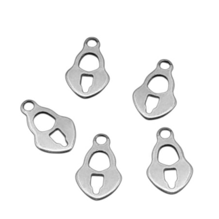 5 UNIDADES CANDADO MINI DIJE