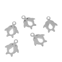 5 UNIDADES DELFINES MINI DIJE