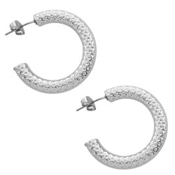 4 PARES UNO POR MODELO PLATEADO Y DORADO FINO C/ TEXTURA Y ENROSCADO ARO